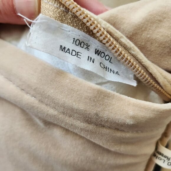 Vintage 90s Loie 13"x13" 100% Wool Needlepoint Pillow Garden Flower Birds - Picture 12 of 12